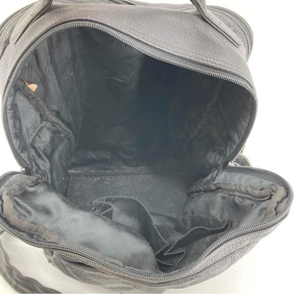 Vintage Scully Black Leather Large Shoulder Bag - Picture 13 of 14